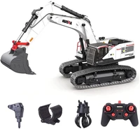 Радиоуправляемый экскаватор белый HUI NA TOYS масштаб 1:14 2.4G - HN1594-WHITE HN1594-WHITE