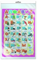 *ПЛ-5575 Плакат А3. Русский алфавит (в индивидуальной упаковке с европодвесом и клеевым клапаном) 1557070102
