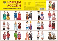 Демонстрационный плакат СУПЕР А2 Народы России 1744540149