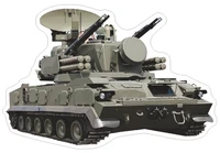 М-15755 Вырубная фигурка. Военная техника. ЗРПК "Тунгуска-М1". Двухсторонняя 1129327948
