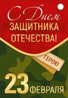 Б-15696 Бирка. 23 февраля. С Днем защитника Отечества! (уф-лак) 15344563