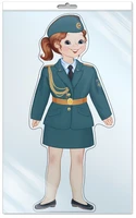 *Ф-13212 ПЛАКАТ ВЫРУБНОЙ А3 В ПАКЕТЕ. Военная парадная - группа Костюмы (блестки, в индивидуальной упаковке, с европодвесом и клеевым клапаном) 2025798160
