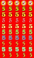 НМ-8109 Набор наклеек для поощрения. 5 - Пятерки на красном фоне (квадратные, 50 шт. на листе) 1427239807
