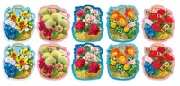КМ-10179 Комплект украшений на скотче. Весенние корзинки (10 шт. в комплекте: 5 видов по 2 шт.) 651260424