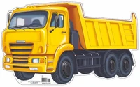 ФМ1-10157 Плакат вырубной А4. Машина Грузовик (с уф-лаком) - группа Транспорт 1036026025