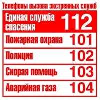 ШН-8858 Наклейки. Телефоны экстренной помощи (96х95 мм) 532803192