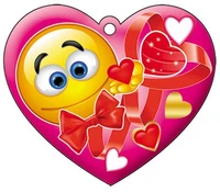 М-7731 Сердечко одинарное (без текста, блестки в лаке) 1377886495
