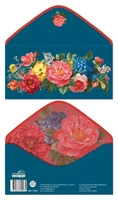КДС-17832 Конверт для денег на склейке. Без надписи (женский, цветы) 1353057640