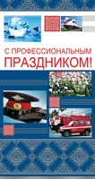 П-11108 Открытка евроформата С профессиональным праздником! Без текста (фольга) 896925642