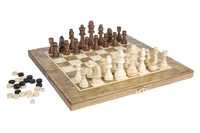 Шахматы + Шашки + Нарды 3 в 1 "Сенатор 1", 50 см, ясень, Partida 1748673517