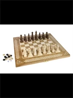 Шахматы + Шашки + Нарды 3 в 1 "Амбассадор 3", 50 см, ясень, Partida 1140578417