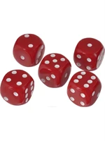 Кости игральные 36 мм (1 шт.) пластик 1767439270
