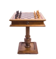 Шахматный стол Эксклюзив, темный дуб, с фигурами Woodgame 2437810