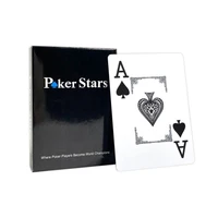Карты для покера "Poker Stars" 100% пластик, синие 1911425404