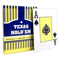 Карты для покера "Texas Holdem" 100% пластик, синяя рубашка 159476048
