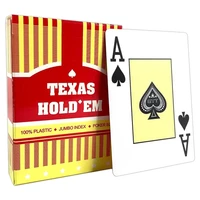 Карты для покера "Texas Holdem" 100% пластик, красная рубашка 320706115