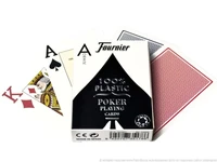 Карты "Fournier no. 2800 jumbo index blue" 100% пластик 1355943406