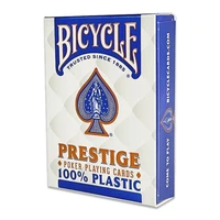Карты "Bicycle Prestige Rider 100% Plastic Jumbo blue" 727041966