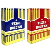 Карты для покера "Texas Holdem", 100% пластик, красные и синие (комплект из 2-х колод) 634878624