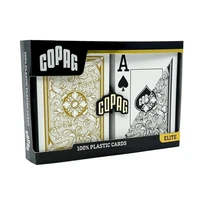 Карты "1546 Plastic Bridge Size Jumbo Index black/gold Double-Deck Set" 558749623