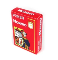 Карты "Modiano Poker" 100% plastic 4 jumbo index red 1525798012
