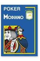 Карты Modiano Poker 4 Jumbo 100% plastic blue 485062395