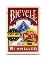 Карты "Bicycle Stripper Deck red" / конусная колода 1882425096