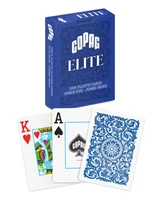 Карты "1546 Elite Plastic Poker Size Jumbo Index blue Single deck" 1041505128