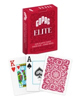 Карты "1546 Elite Plastic Poker Size Jumbo Index red Single deck" 557727125
