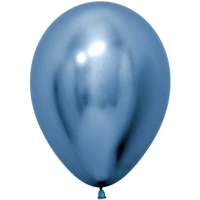 Шар (5''/13 см), Reflex, Зеркальный блеск, Синий (940), хром, 50 шт., 169811 687965413