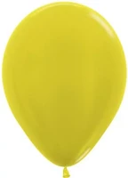 Шар (5''/13 см), Желтый (520), металлик, 100 шт., 208572 113338257
