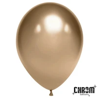 Шар (10''/25 см), Античное золото, хром, 50 шт., 600118 1441356434