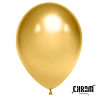 Шар (10''/25 см), Золото, хром, 50 шт., 600102 968240030