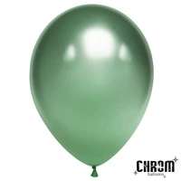 Шар (10''/25 см), Зеленый, хром, 50 шт., 600106 1038190742