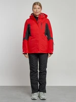 Горнолыжный костюм женский зимний красного цвета 03105Kr 1749686976