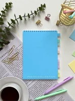 НОВИНКА! Блокнот А5 60 л. Pastel Collection Blue, с пластиковой обложкой, на металлическом гребне 1725182737