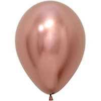 Шар (12''/30 см), Reflex, Зеркальный блеск, Розовое золото (968), хром, 12 шт., 169651 638945016