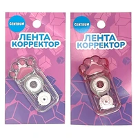 73166 Корректор-лента Кошачья лапка, 5 мм*6 м, 3 вида в ассортименте, на блистере, с подвесом 1367643766