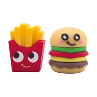 77246 Точилка "Fast food", 3,5*2*1 см, софт тач, 1 отверствие, в ассортименте, в друме 1205555323