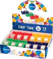 83571 Клейкая лента 19 мм х20 м, толщина 40мк, прозрачный, в твердом держателе 1704378622