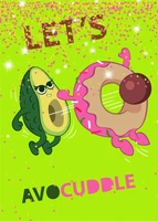 90568 Блокнот "Let's avocaddle", формат А6, 11х15 см, 56 листов в клетку на скрепке, обложка с гелевым наполнением, глиттер внутри, морозостойкий 2019667066
