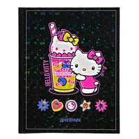 78079 Дневник школьный Hello Kitty, формат А 5, 48 листов, обложка в твердом заламинированном переплете + голографическая пленка, блок котлас 65 г/м2, белизна 100%, размер 165*210 мм 2075849220