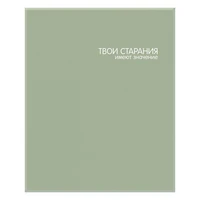 77239 Тетрадь зеленая "Твои старания", А5 на кольцах со сменным блоком в клетку, 80л 143857512