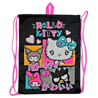 77879 Мешок для обуви Hello Kitty&amp;friends, 1 отделение, размер 370*470 мм, петля для подвеса, полиэстер, 210 ден 1496651482