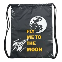73765 Мешок для обуви Fly me to the moon, 1 отделение, размер 370*470 мм, петля для подвеса, полиэстер, 210 ден 68466789