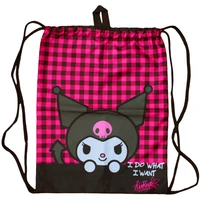 74283 Мешок для обуви Kuromi, 1 отделение, размер 370*470 мм, петля для подвеса, полиэстер, 210 ден 1679126018