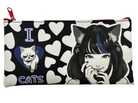 73973 Пенал плоский Аниме I love cats. Размер: 20,5*10,8 см, на молнии, полиэстер 210 ден 619272903