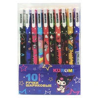 71555 Набор цветных шариковых ручек Kuromi, 10 цветов, 0,7 мм, в ПВХ-упаковке 2116910838