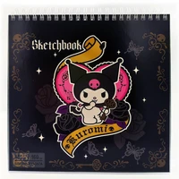 72573 Скетчбук Kuromi 2, 48 л., жестк. подлож. на гребне, блок 160 г/м2 б/печ., р-р 190*190мм 2134442898