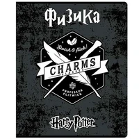 76436 Тетрадь предметная Физика Гарри Поттер, со справочным материалом, формат А5, клетка, 48 листов, на скрепке, внутренний блок офсет 60-65 г, 92% белизна, обложка твин + выборочный УФлак, скругленные углы, 1 дизайн, в спайке 10 шт 1199109579